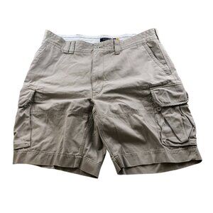 Polo Ralph Lauren Mens Cargo Shorts Size 40 Khaki Outdoors Utility Casual Clasic